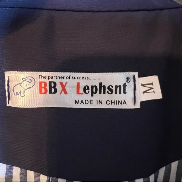 BBX Lephsnt Waterproof Rain Jacket Women’s M Navy Blue Hooded Windbreaker Coat - Picture 6 of 9